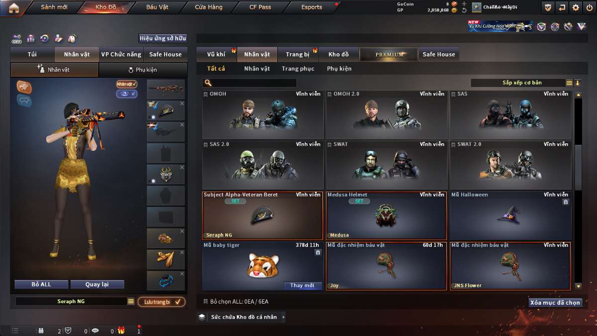 shop acc cf uy tin gia re